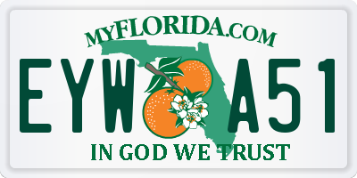 FL license plate EYWA51