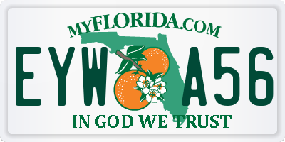 FL license plate EYWA56