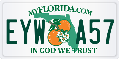 FL license plate EYWA57