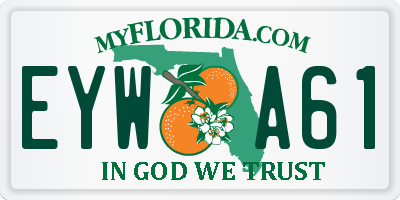FL license plate EYWA61