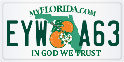 FL license plate EYWA63
