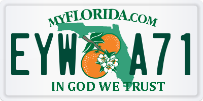 FL license plate EYWA71