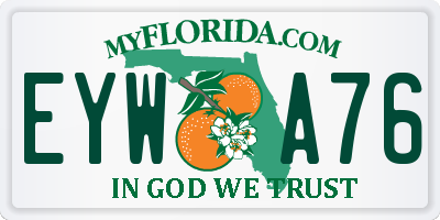 FL license plate EYWA76
