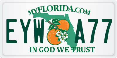 FL license plate EYWA77