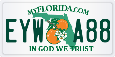 FL license plate EYWA88