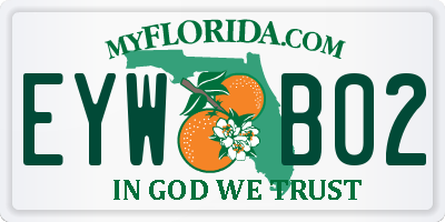 FL license plate EYWB02