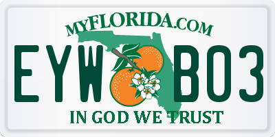 FL license plate EYWB03