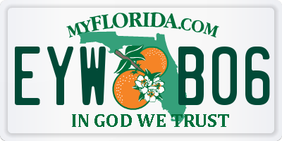 FL license plate EYWB06