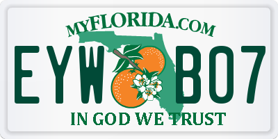 FL license plate EYWB07