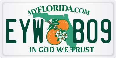 FL license plate EYWB09