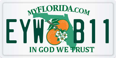 FL license plate EYWB11