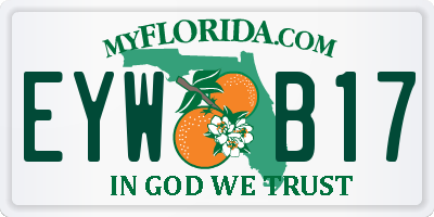 FL license plate EYWB17
