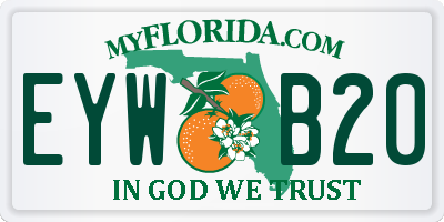 FL license plate EYWB20