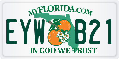 FL license plate EYWB21