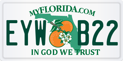 FL license plate EYWB22