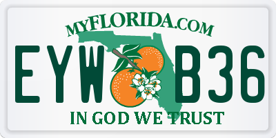 FL license plate EYWB36