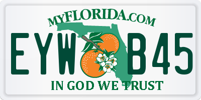 FL license plate EYWB45