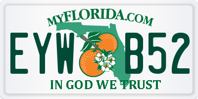 FL license plate EYWB52