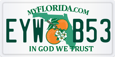 FL license plate EYWB53