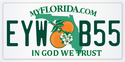FL license plate EYWB55