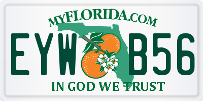 FL license plate EYWB56