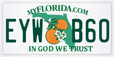 FL license plate EYWB60