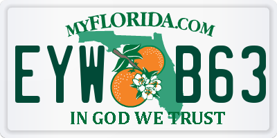 FL license plate EYWB63