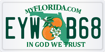 FL license plate EYWB68