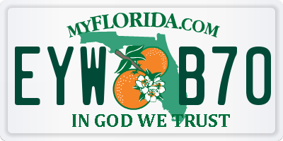 FL license plate EYWB70