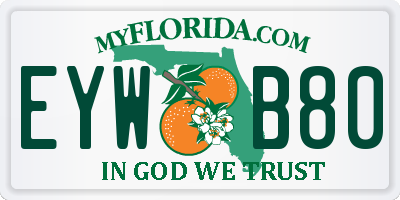 FL license plate EYWB80