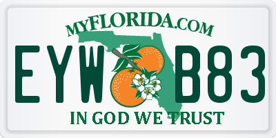 FL license plate EYWB83