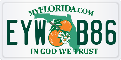 FL license plate EYWB86