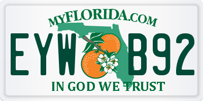 FL license plate EYWB92