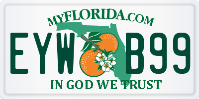 FL license plate EYWB99