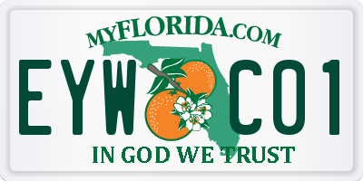FL license plate EYWC01