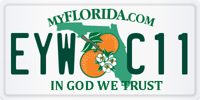 FL license plate EYWC11