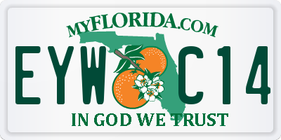 FL license plate EYWC14
