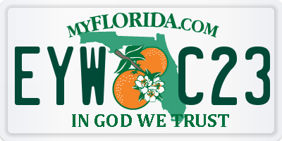 FL license plate EYWC23