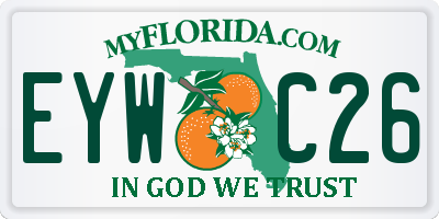 FL license plate EYWC26