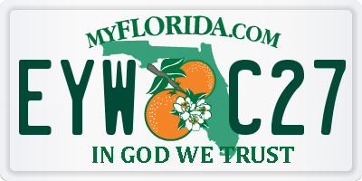 FL license plate EYWC27