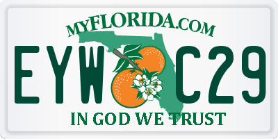 FL license plate EYWC29