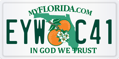 FL license plate EYWC41
