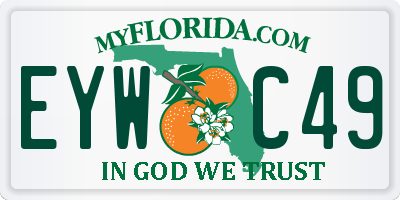FL license plate EYWC49