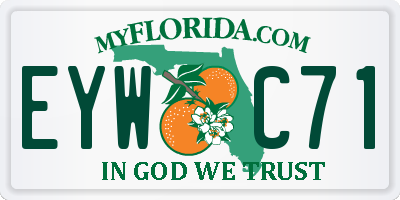 FL license plate EYWC71