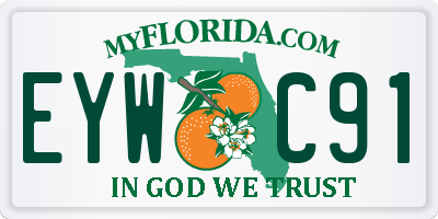 FL license plate EYWC91