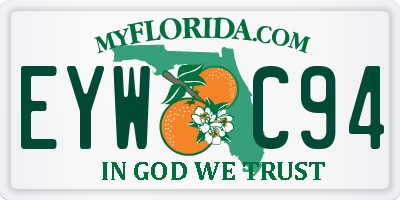 FL license plate EYWC94