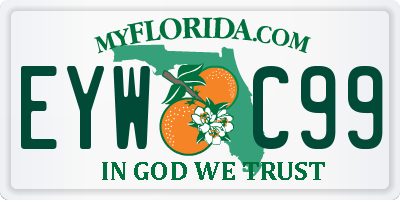 FL license plate EYWC99