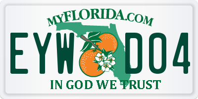 FL license plate EYWD04