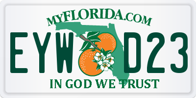 FL license plate EYWD23