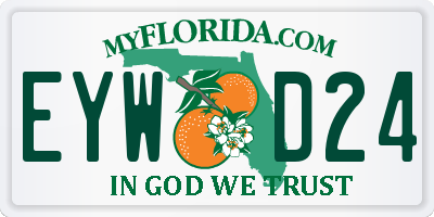 FL license plate EYWD24